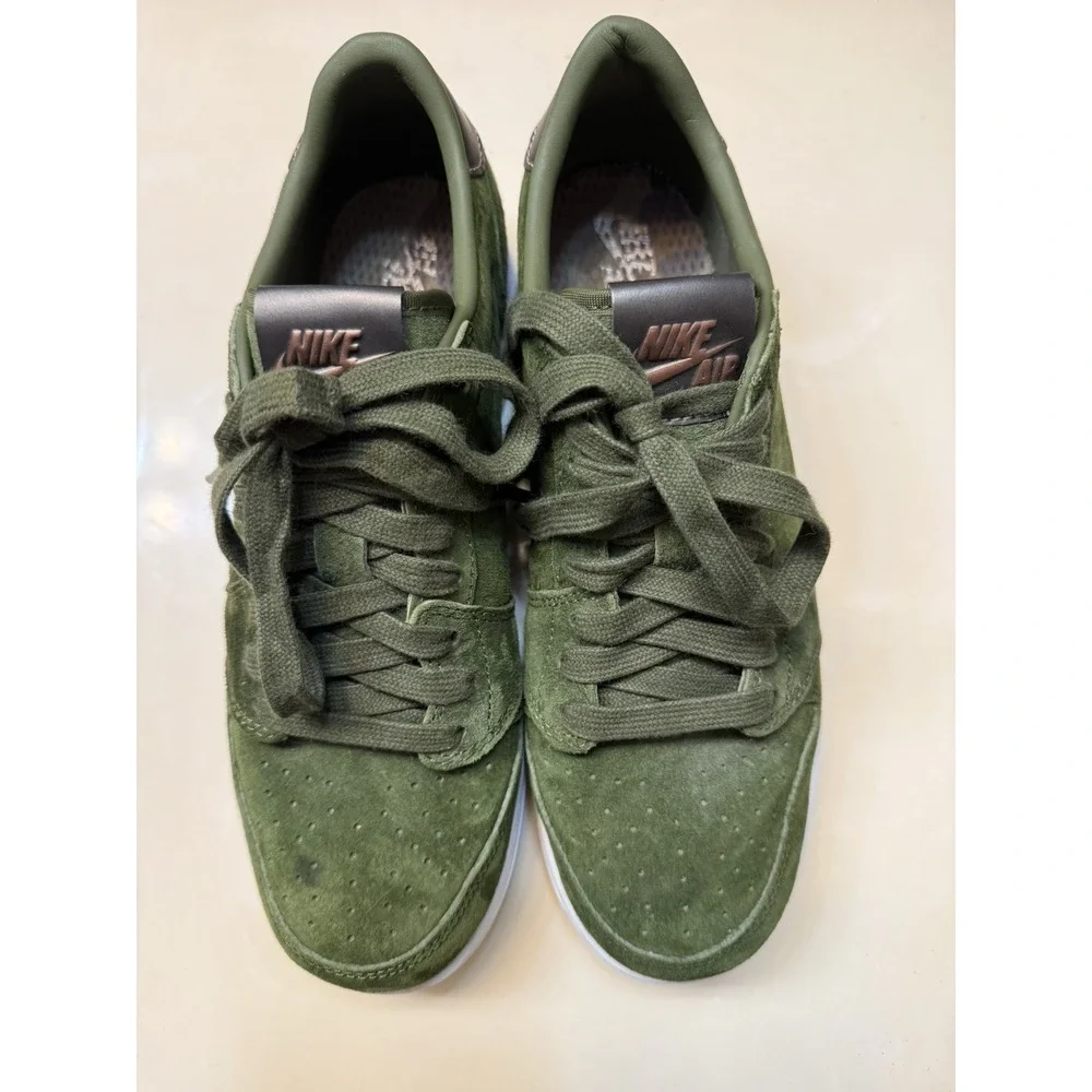 Air Jordan 1 Retro Low NS HC Style# 919705-330 Sz 7.5 Youth Green Suede Sneakers